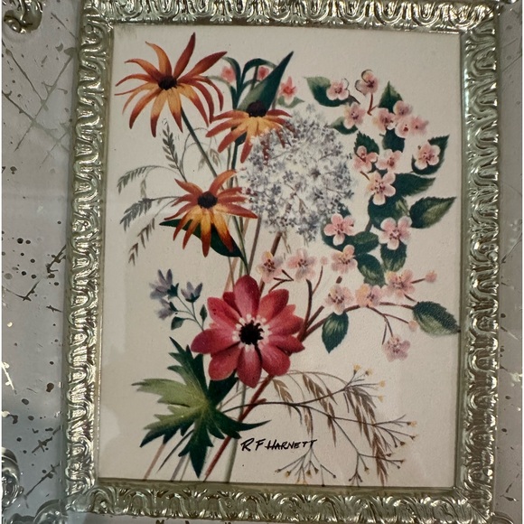 Vintage Floral Picture - Picture 2 of 3